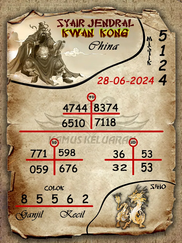 syair jendral kwan kong China 28 06 2025