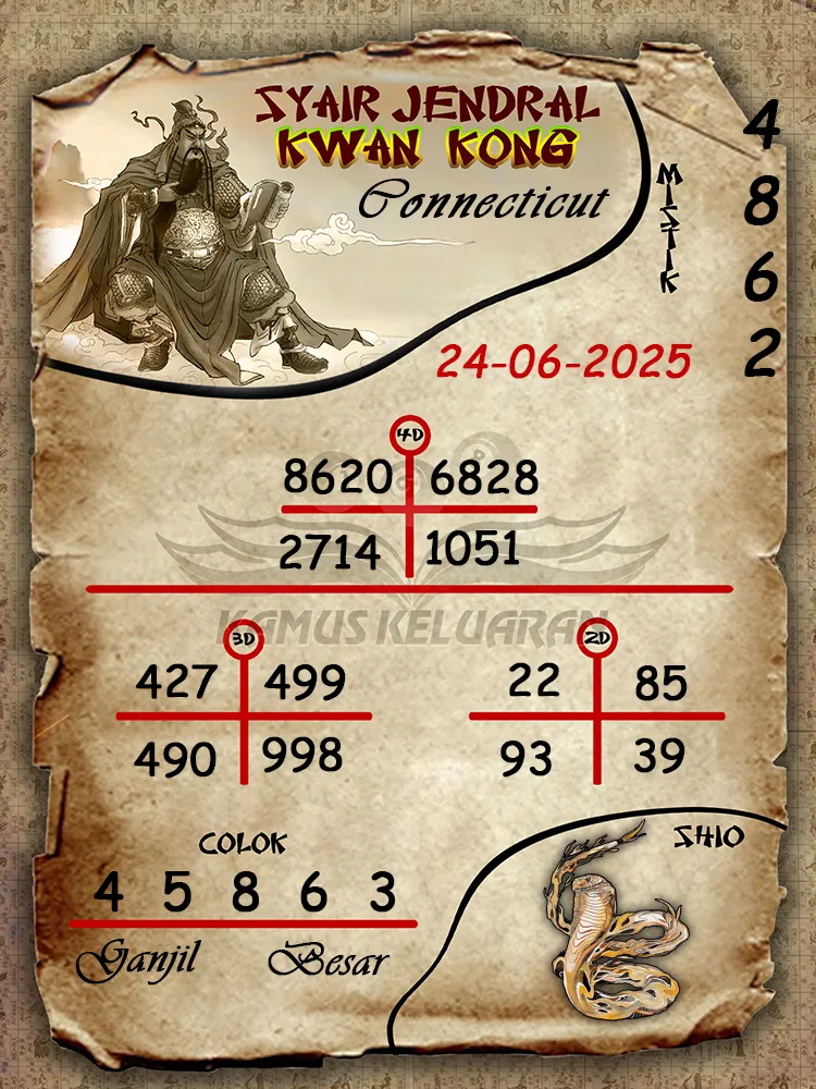 syair jendral kwan kong connecticut 24 06 2025