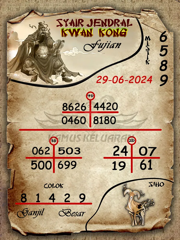 syair jendral kwan kong Fujian 29 06 2025