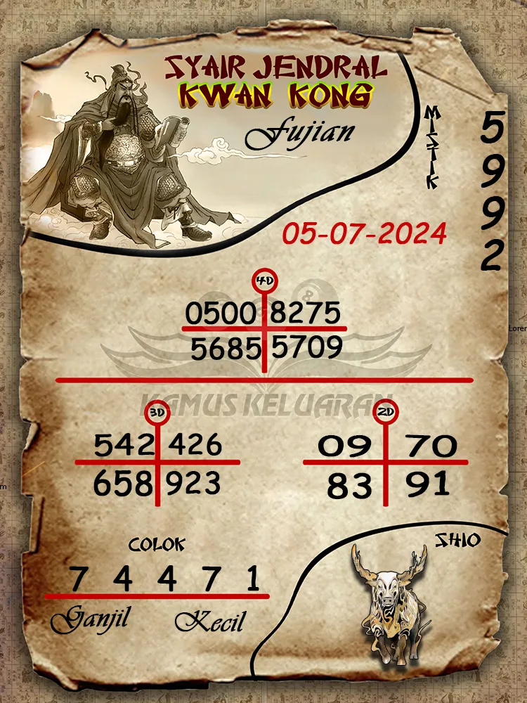 syair jendral kwan kong Fujian 05 07 2025