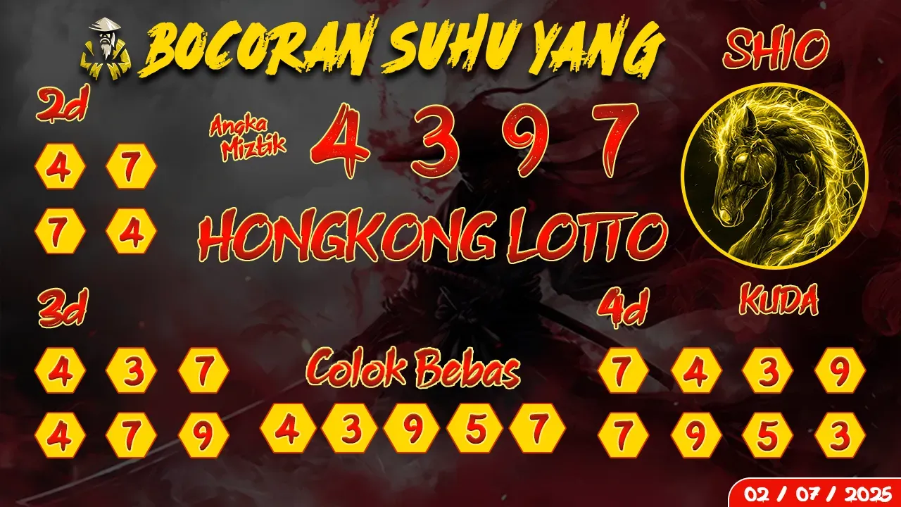 syair Bocoran Suhu Yang Hongkong Lotto 02 07 2025