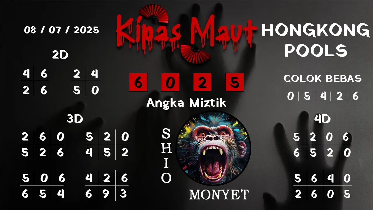 syair Kipas Maut Hongkong Pools 08 07 2025