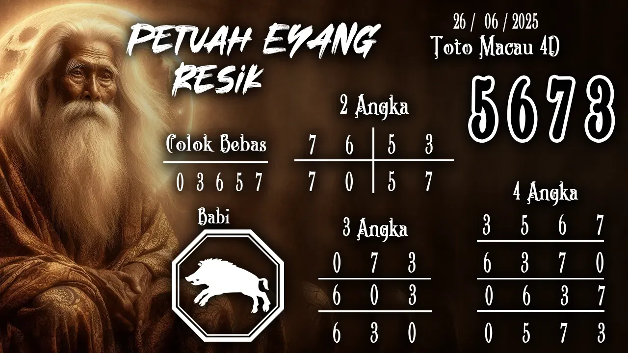 syair Prediksi Eyang Toto Macau 4D 26 06 2025