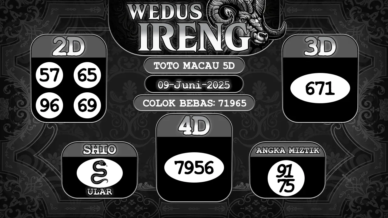 syair Wedus Ireng Toto Macau 5D