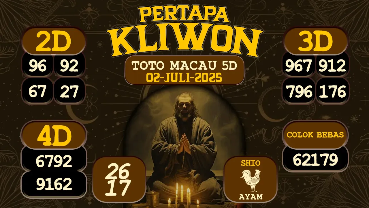 syair Pertapa Kliwon Toto Macau 5D 02 07 2025