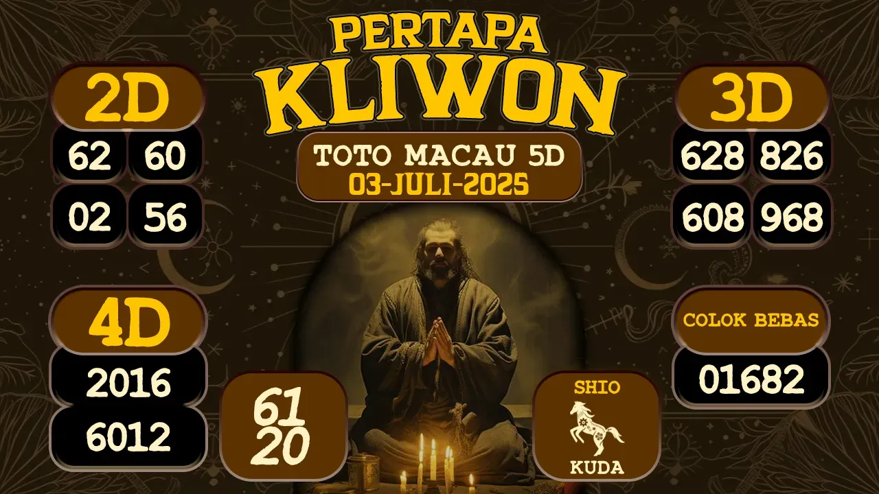 syair Pertapa Kliwon Toto Macau 5D 03 07 2025