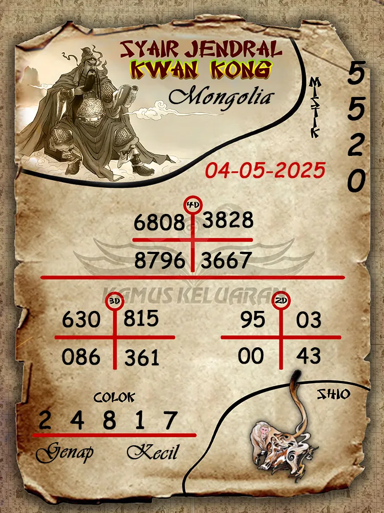 syair jendral kwan kong mongolia 04 05 2025