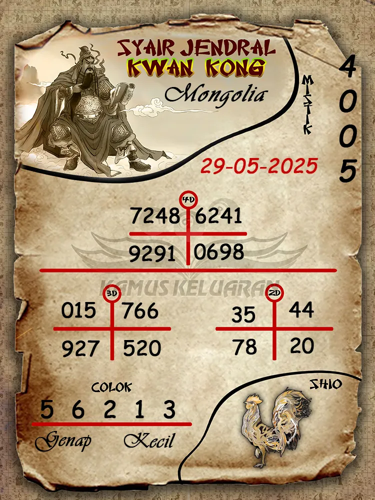 syair jendral kwan kong mongolia 29 05 2025