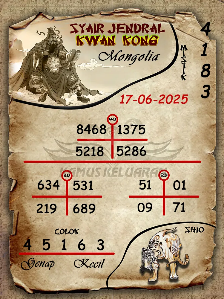 syair jendral kwan kong mongolia 17 06 2025