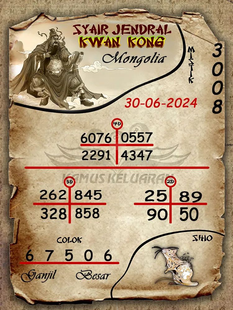 syair jendral kwan kong Mongolia 30 06 2025
