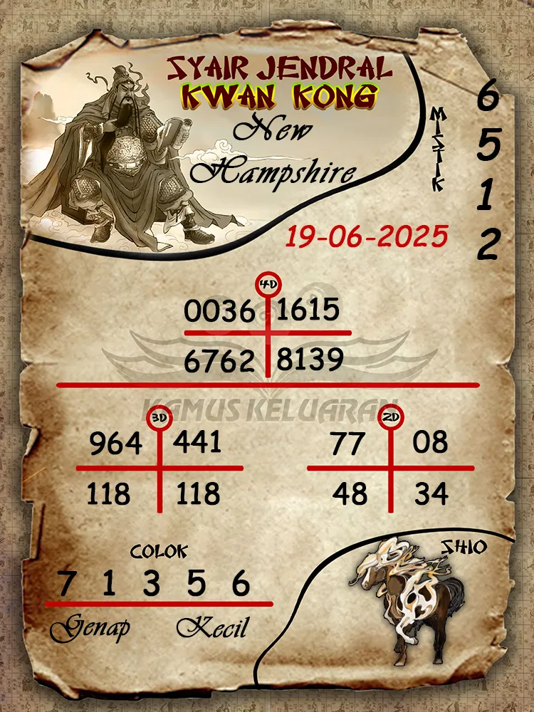 syair jendral kwan kong new hampshire 19 06 2025