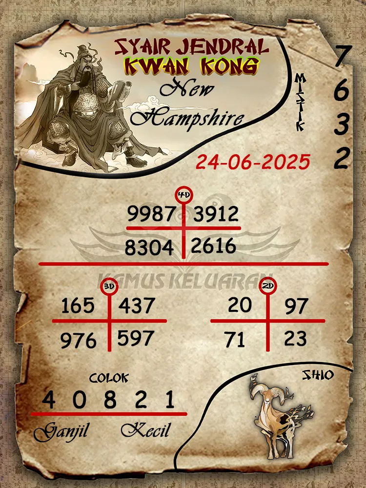 syair jendral kwan kong new hampshire 24 06 2025