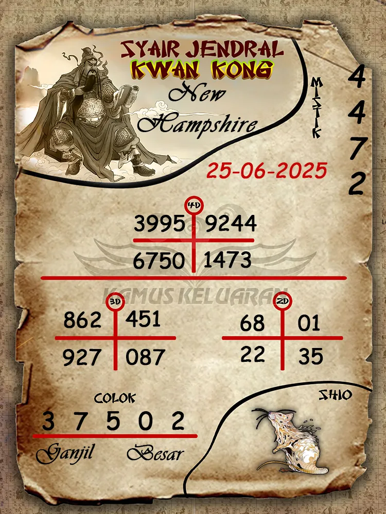 syair jendral kwan kong new hampshire 25 06 2025