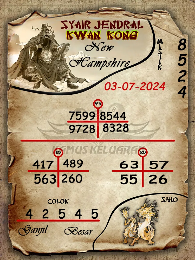syair jendral kwan kong New Hampshire 03 07 2025
