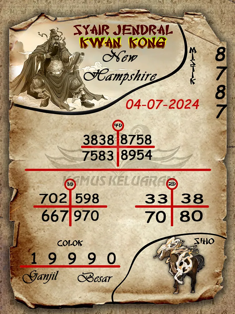 syair jendral kwan kong New Hampshire 04 07 2025