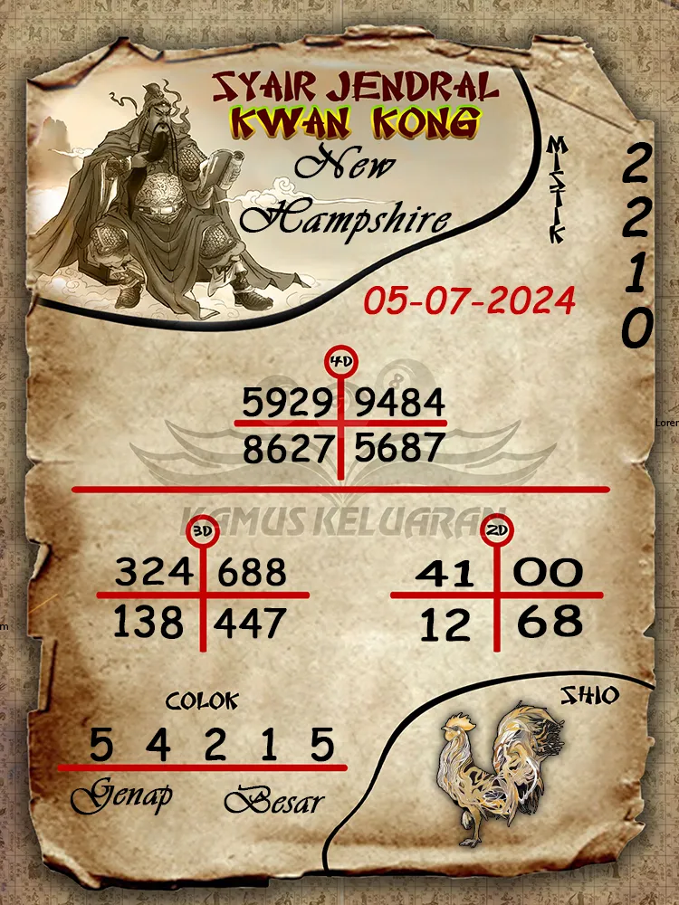 syair jendral kwan kong New Hampshire 05 07 2025
