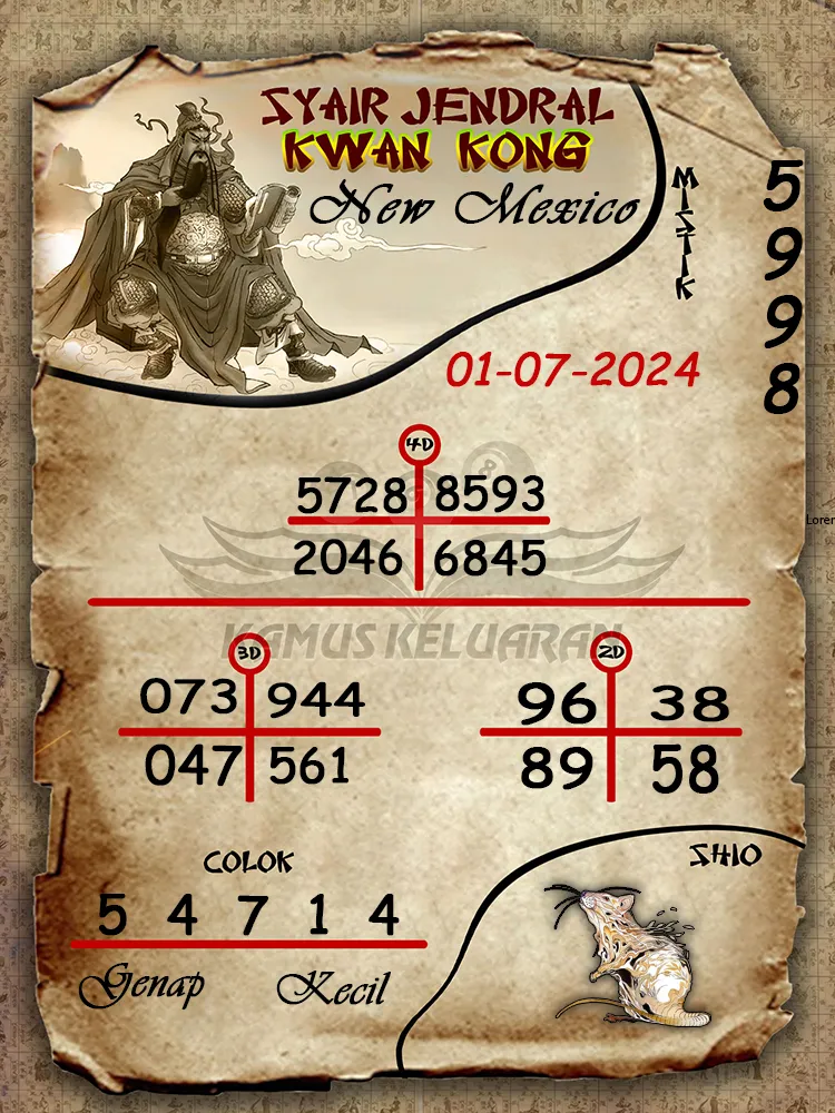 syair jendral kwan kong New Mexico 01 07 2025