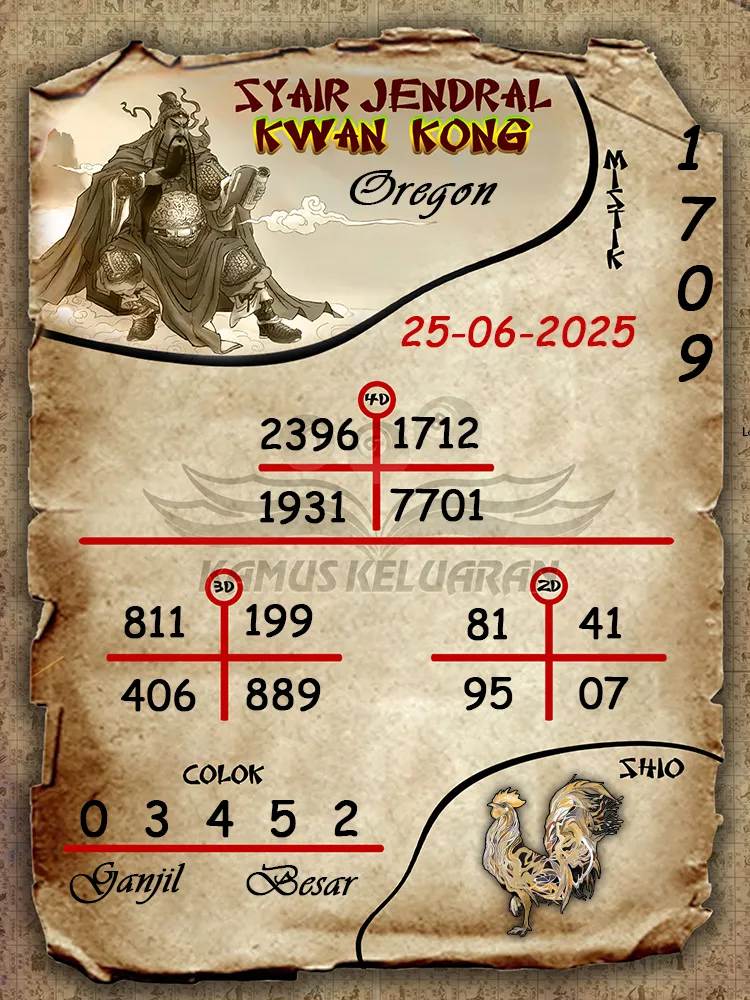 syair jendral kwan kong oregon 25 06 2025