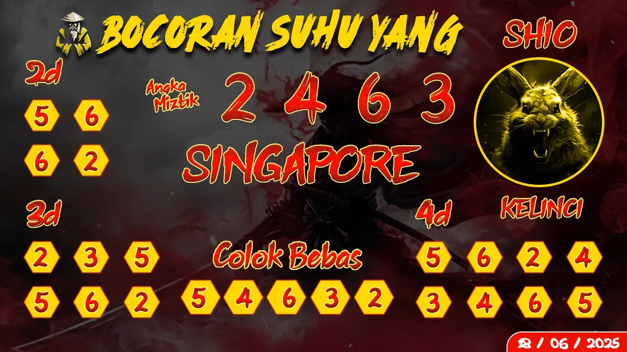 syair Bocoran Suhu Yang Singapore 18 06 2025