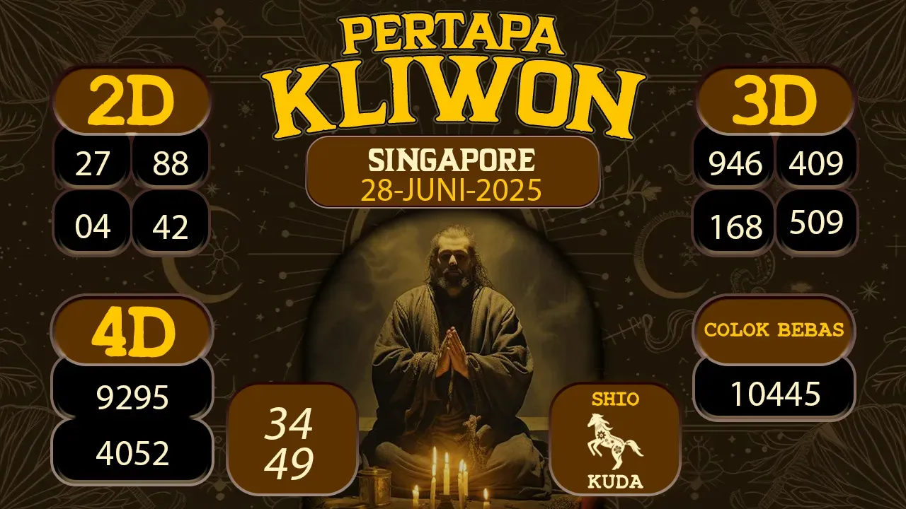 syair Pertapa Kliwon Singapore 28 06 2025