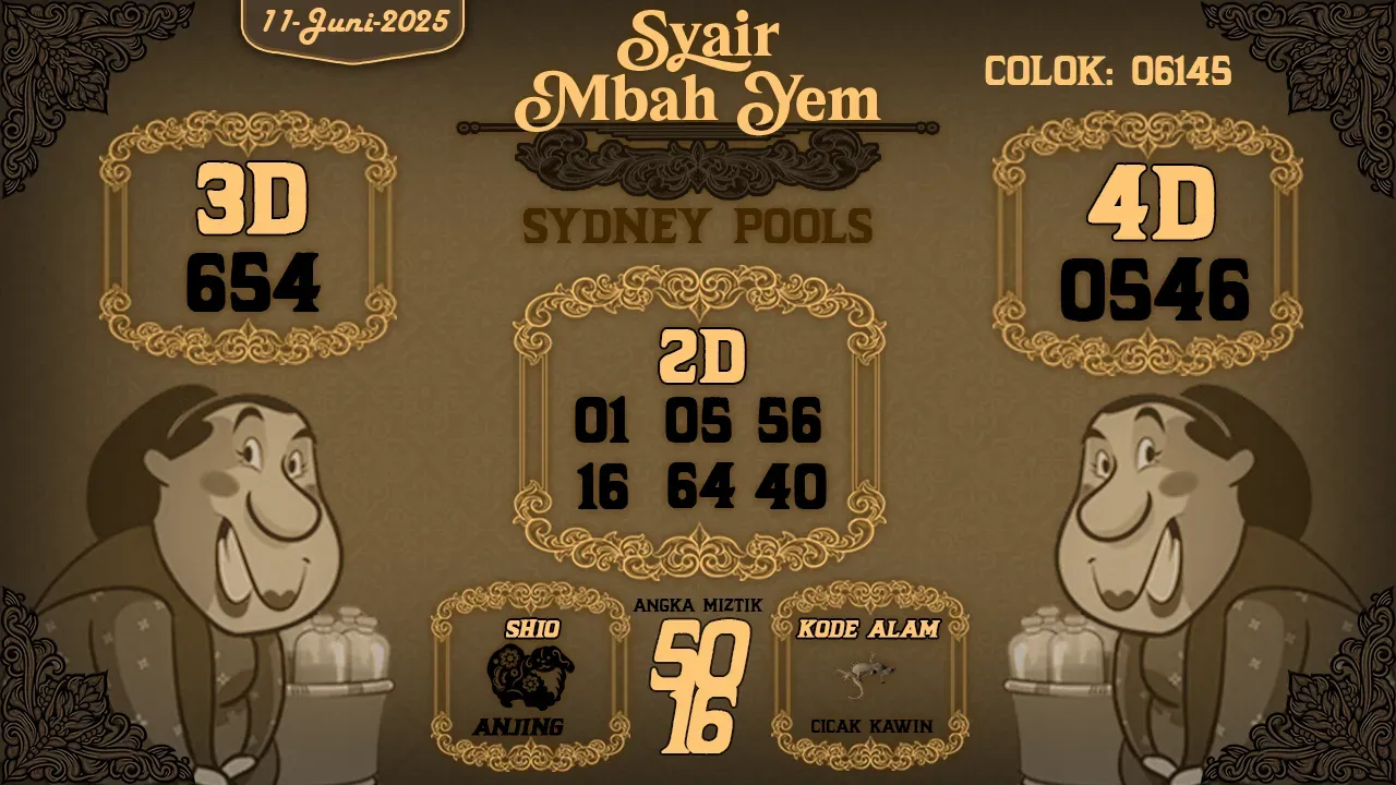 syair Mbah yem Sydney Lotto