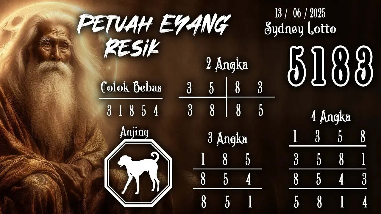 syair Prediksi Eyang Sydney Lotto