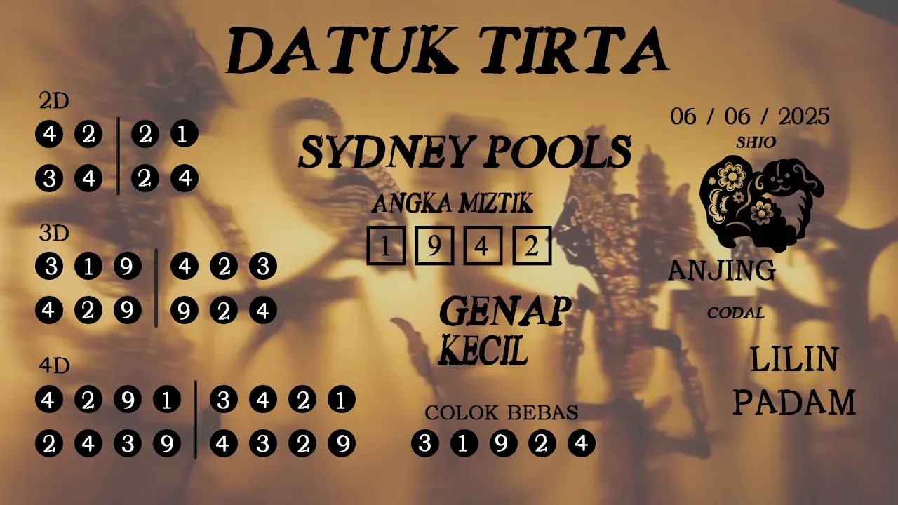 syair kipas Maut Sydney Pools