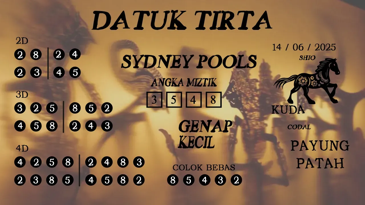 syair Datuk Tirta Sydney Pools