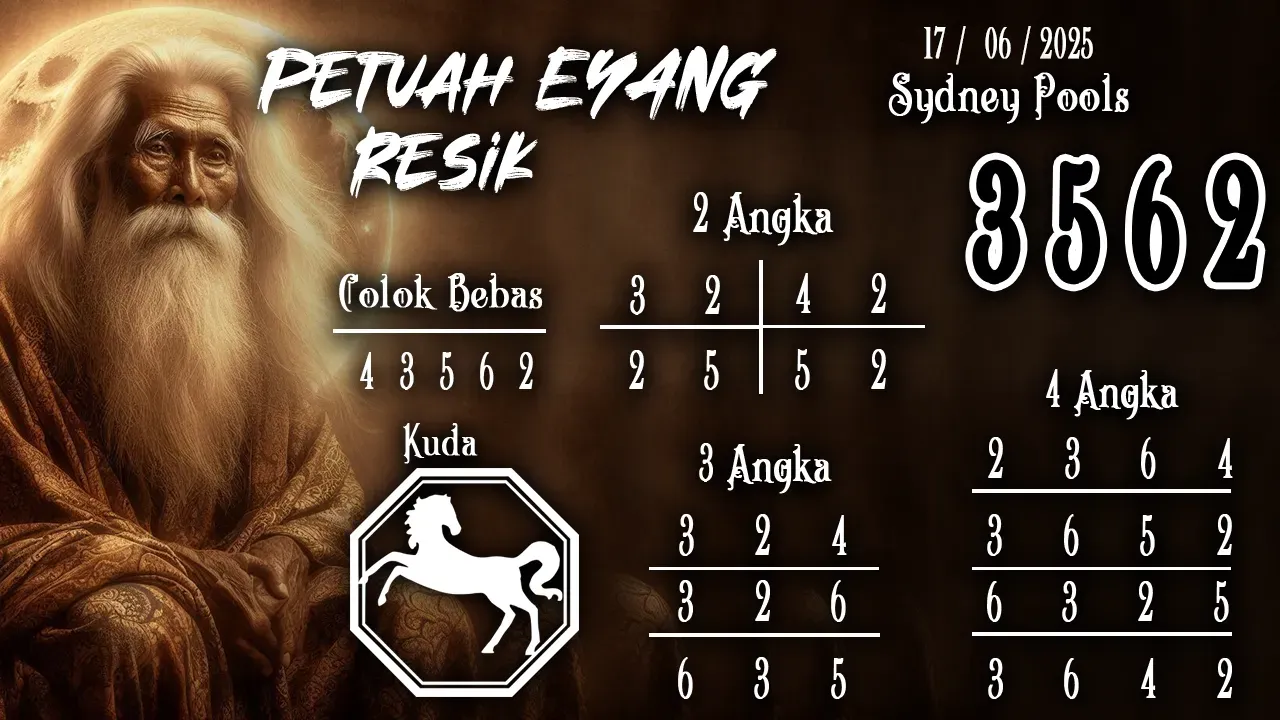 syair Prediksi Eyang Sydney Pools 17 06 2025
