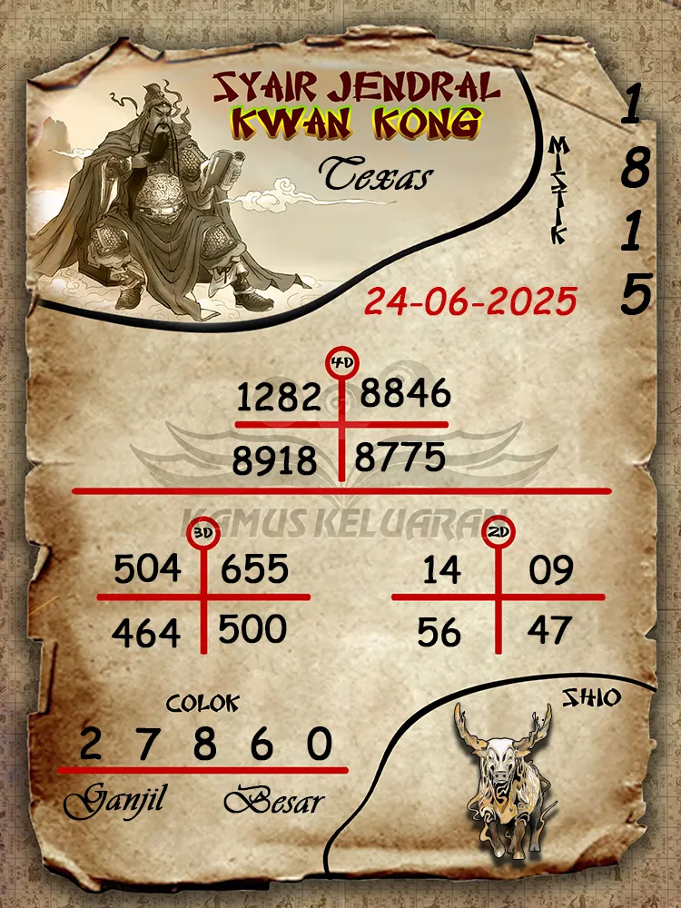 syair jendral kwan kong texas 24 06 2025