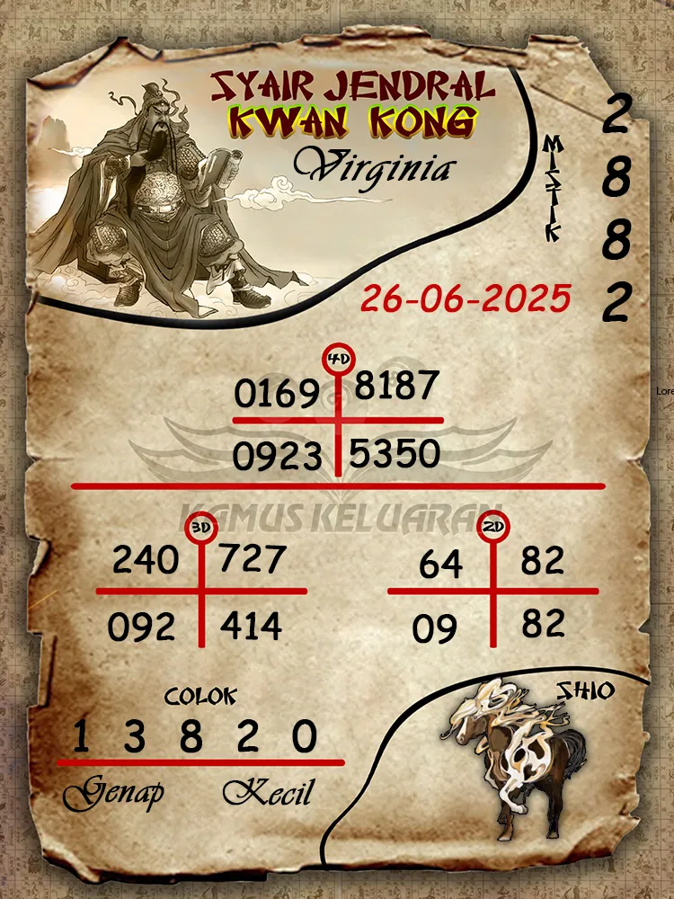 syair jendral kwan kong virginia 26 06 2025