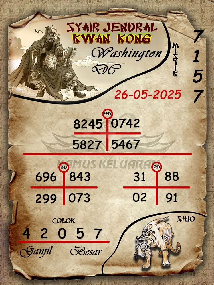 syair jendral kwan kong washington dc 26 05 2025