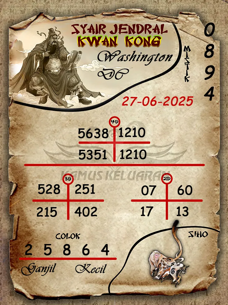 syair jendral kwan kong washington dc 27 06 2025