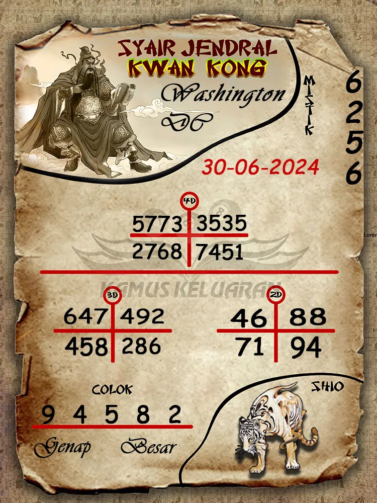 syair jendral kwan kong Washington DC 30 06 2025
