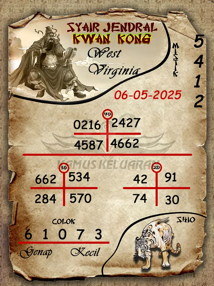 syair jendral kwan kong west virginia 06 05 2025