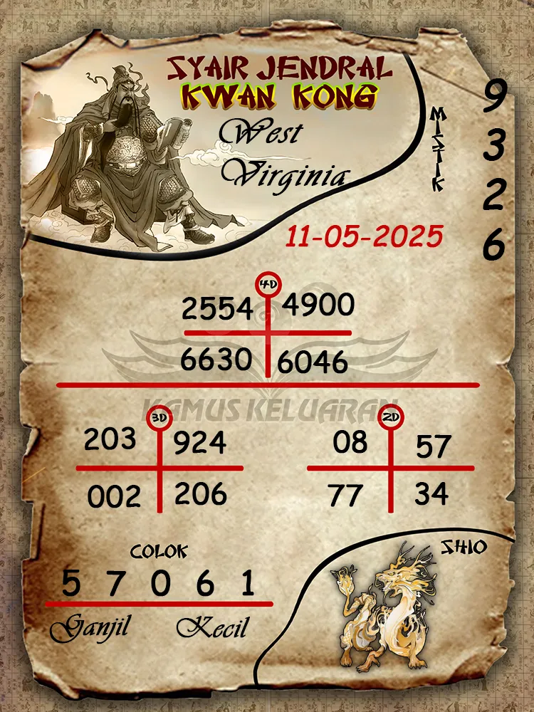 syair jendral kwan kong west virginia 11 05 2025