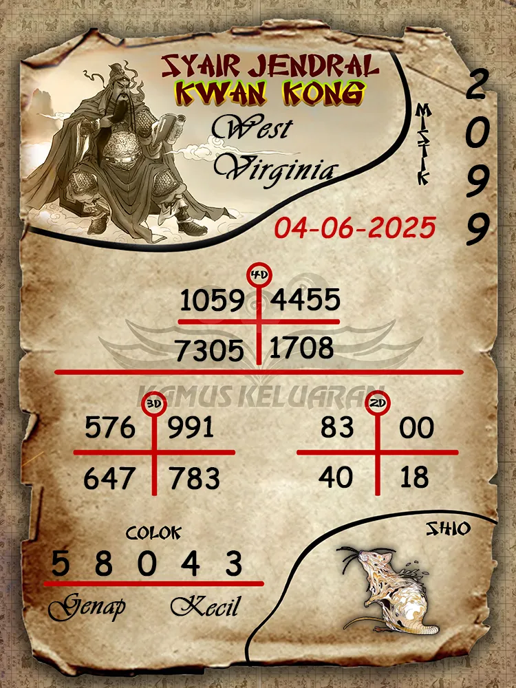 syair jendral kwan kong west virginia 04 06 2025