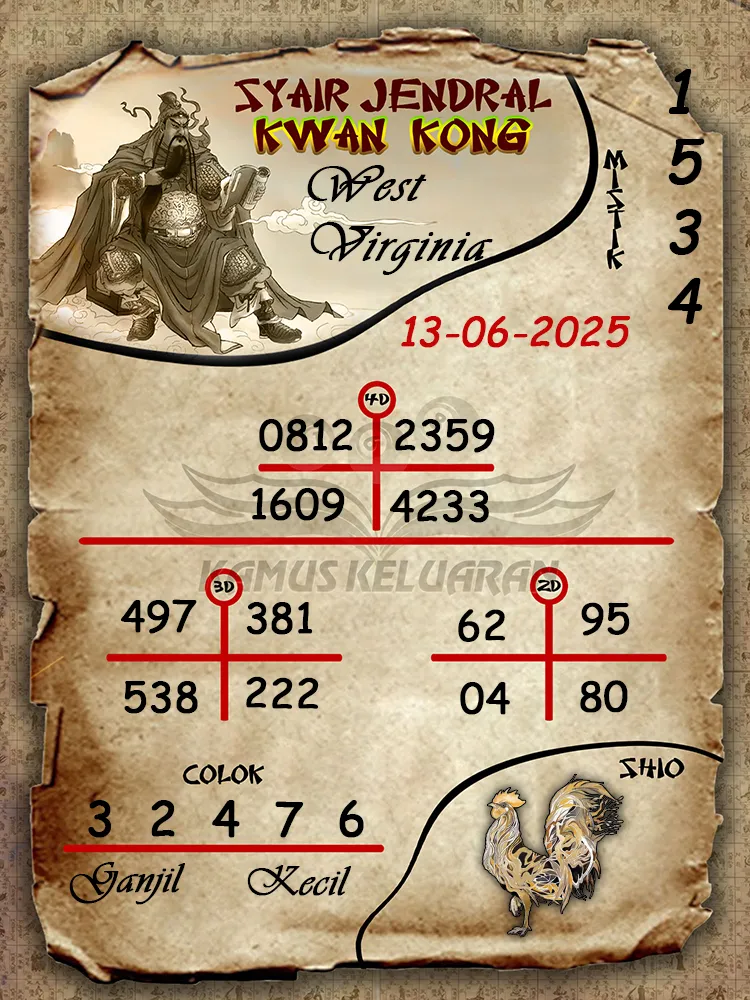syair jendral kwan kong west virginia 13 06 2025