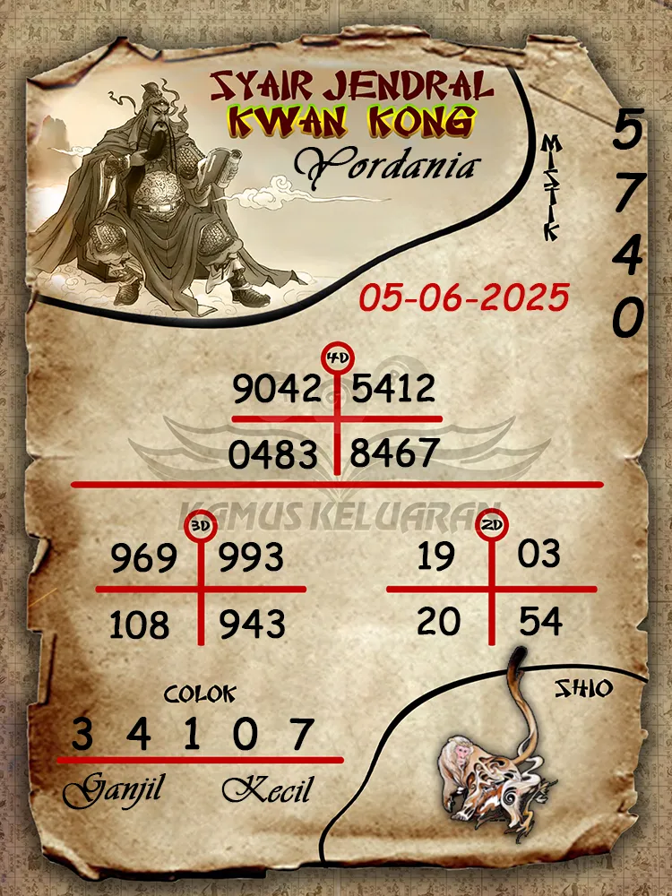 syair jendral kwan kong yordania 05 06 2025