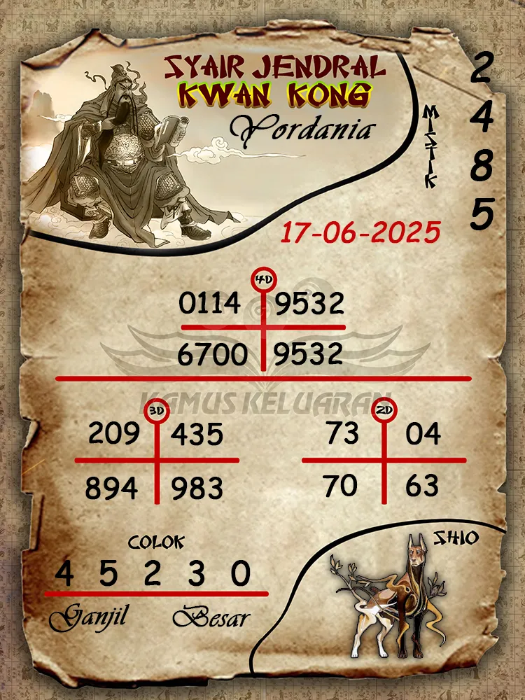 syair jendral kwan kong yordania 17 06 2025