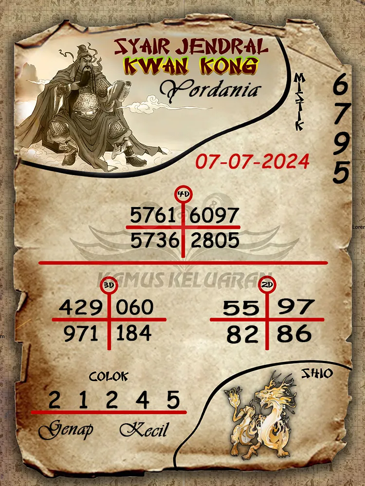 syair jendral kwan kong Yordania 07 07 2025